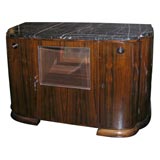 Bar aus Zebraholz aus den 1930er Jahren
