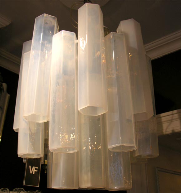 1960's Opaline Light Fixture