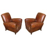 1940's Leather Club Chair
