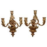 19th Century Gilt Sconces