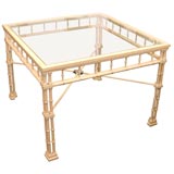 A Chinese Chippendale Style Faux Bamboo Table