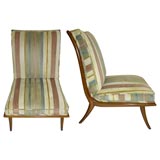 Pair of Slipper Chairs by T.H. Robsjohn-Gibbings for Widdicomb
