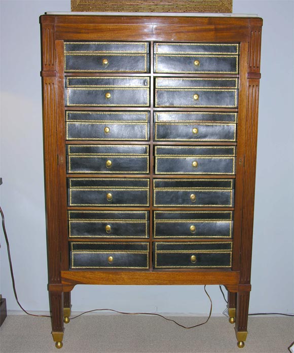 A Pair of Louis XVI style Cartonniers