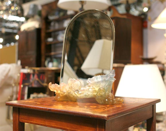 This jewel was discovered in the South of France.  The picture is true to this gorgeous signed piece of Daum.