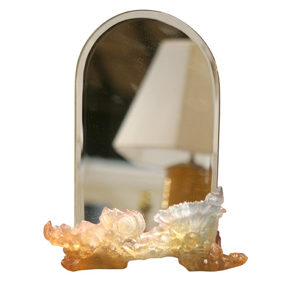 Daum Sea Shell Mirror For Sale
