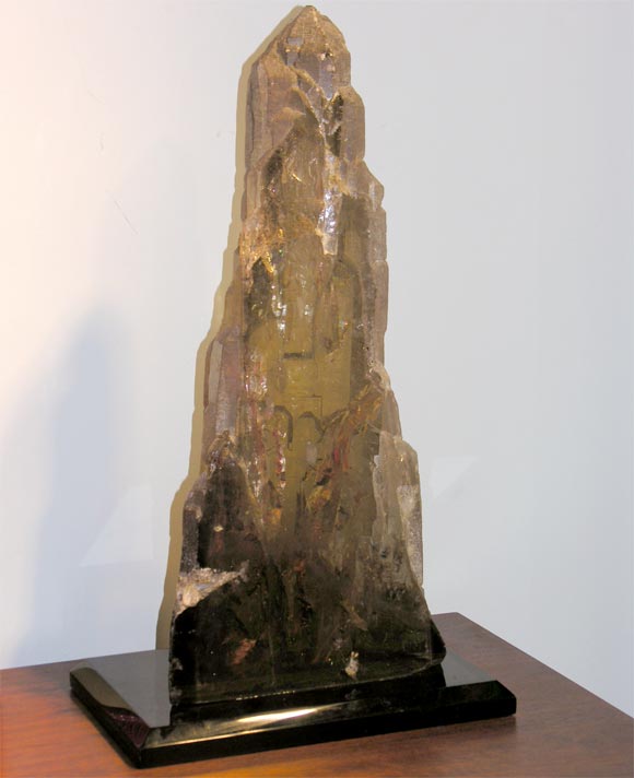 Large Mounted Tan Quartz Crystal by Les Hunter Designs
