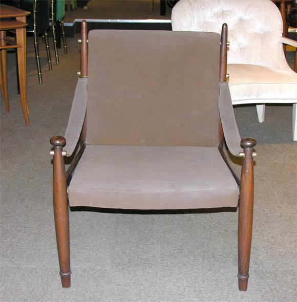 Pair of Campaign Chairs Attributed to Tommi Parzinger
