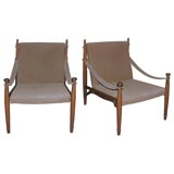Pair of Campaign Chairs Attributed to Tommi Parzinger