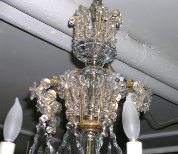 Rococo Gilt Bronze and Cut Glass Twenty-Four-Light Chandelier In Excellent Condition In Westwood, NJ