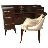 A Hollywood Regency Vanity and Chair attrtibuted to Kittinger