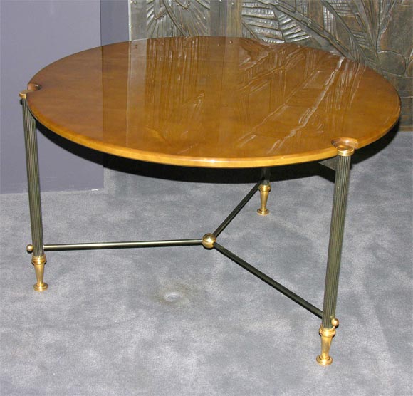 Round patinated and gilt bronze Coffee Table