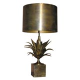 Unusual brass Lamp by "Maison Charles"