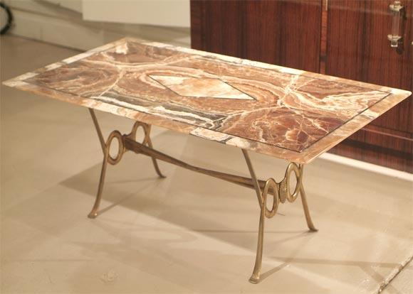 Italian Onyx Top Cocktail Table