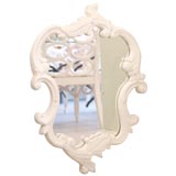 French Rococo Style Plaster Mirror