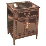 Black Bamboo Side Chest