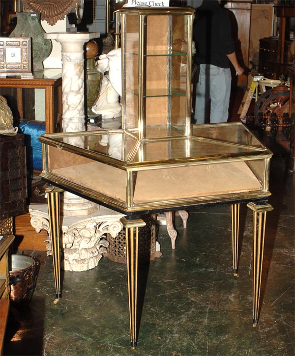 Unusual French Display/Vitrine Collectors Cabinet