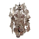 Antique A Louis XV Style Crystal and Amethyst  Chandelier