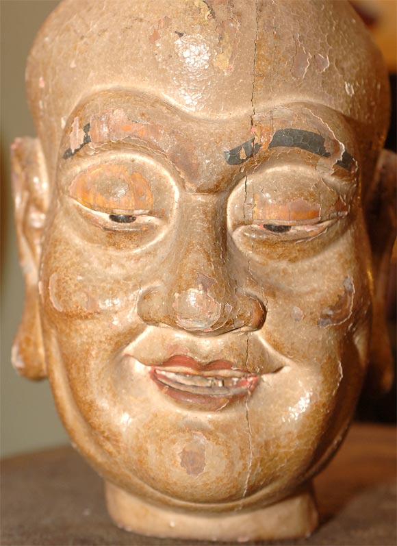 Pair of Chinese 'Comedy and Tragedy' Heads 1