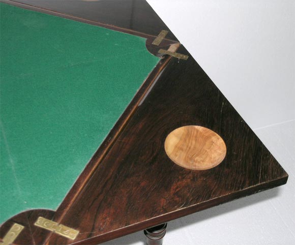 An Edwardian handkerchief games table 4