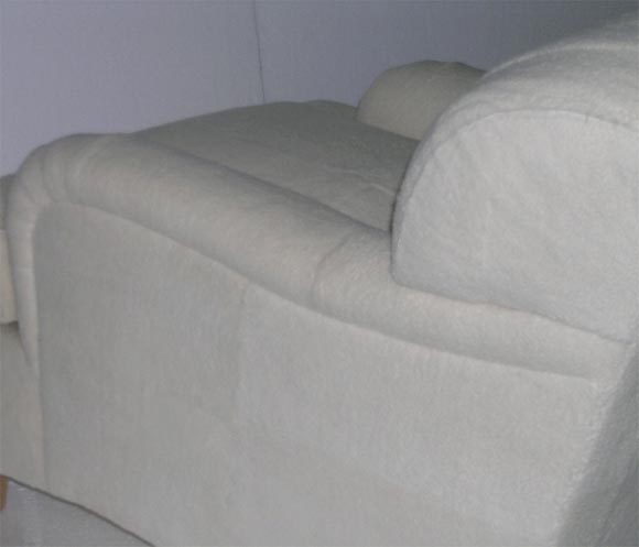 A shearling Bridgewater chair in the manner of Jean-Michel Frank 1