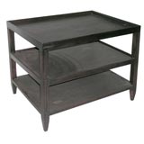 A tiered side table in the manner of Jean-Michel Frank c. 1930