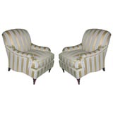 A pair of scroll backed Bridgewater chairs