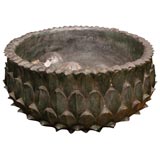 Large Bronze Lotus Planter