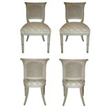 Set of Four "Bal Harbour Baroque" Dining/Gaming Chairs