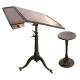 Drawing Table and Stool