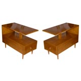 Pair of end tables designed by Gilbert Rohde