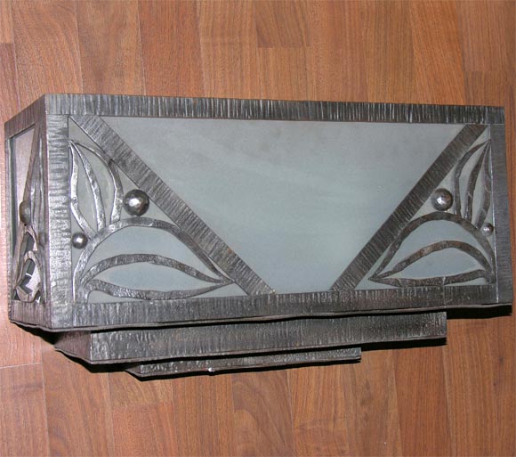 Vetro Applique da parete in stile Art Déco francese in vendita