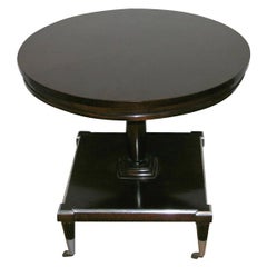 A Round Biedermeier Style Occasional Pedestal Table.