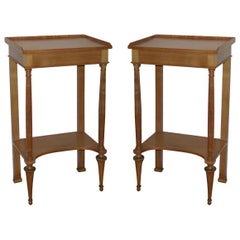 A pair of Diminutive French End Tables, in the style of Arbus.