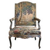 18thC Regence Painted Fauteuil