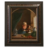 19th Century Flemish School Oil Painting