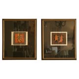 Pair of framed prints entitled "Classical Antiquities"