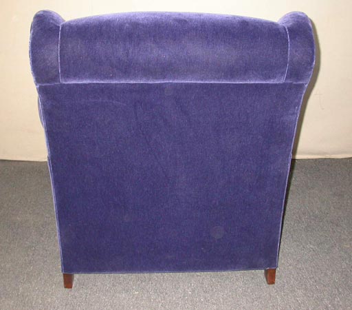 Down contemporary wing chair