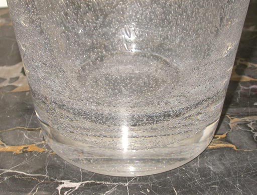 bubble glass vase