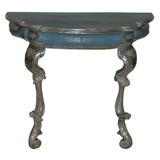18th century Venetian painted and silvered console