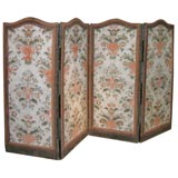 18th century French four paneled screen 18th century French four paneled screen