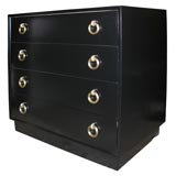 Ebonized chest of drawers by T.H. Robsjohn Gibbings Ebonized chest of drawers by T.H. Robsjohn Gibbings
