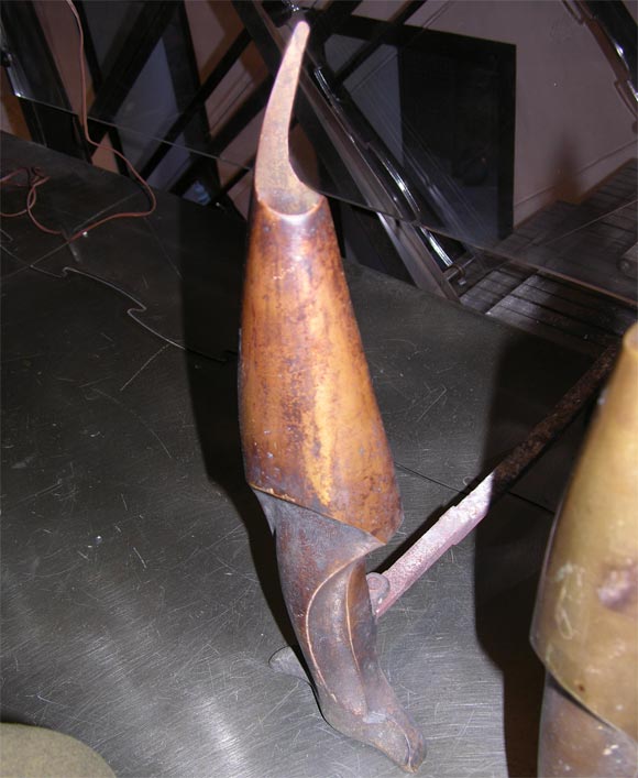 20th Century Art Deco Andirons