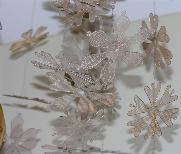 Brass Paavo Tynell Snowflake Chandelier