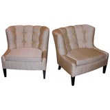 Vintage Pair of High Stye 40
s Slipper Chairs