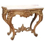 Italian Louis XV Gilt Console