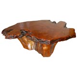 Highly Polished Natural Wood Table