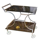#3440 Chrome 
Glass Trolley