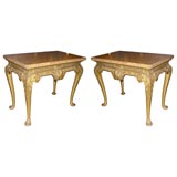 Pair of George I Marble Top Giltwood Consoles