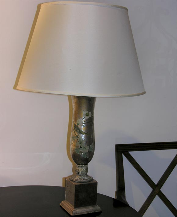 Mirrored Glass Decoupage Lamp