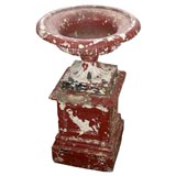 Antique Painted English Garden Urn